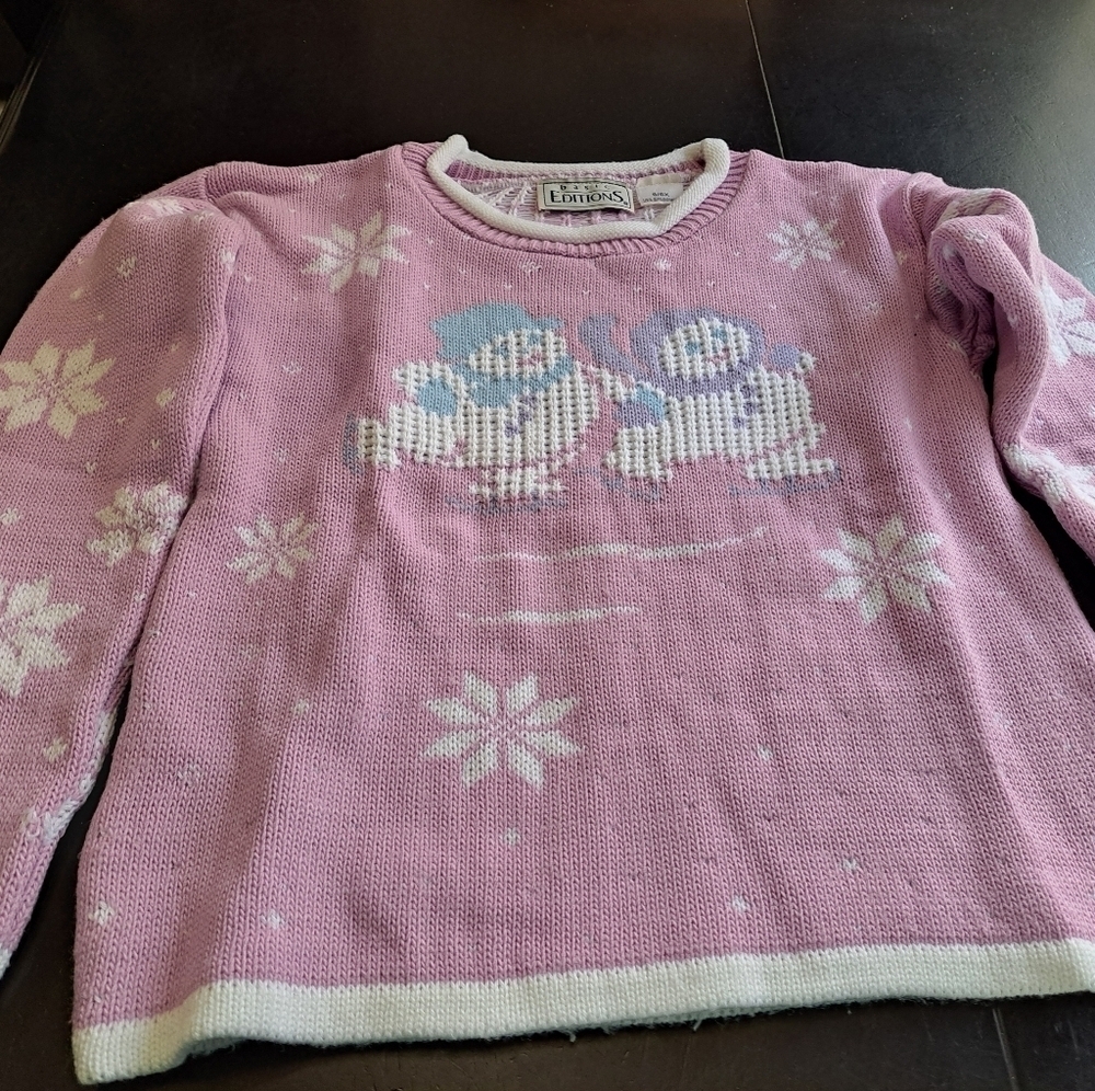 Basic Editions Girl's Snowmen Sweater Size 6X